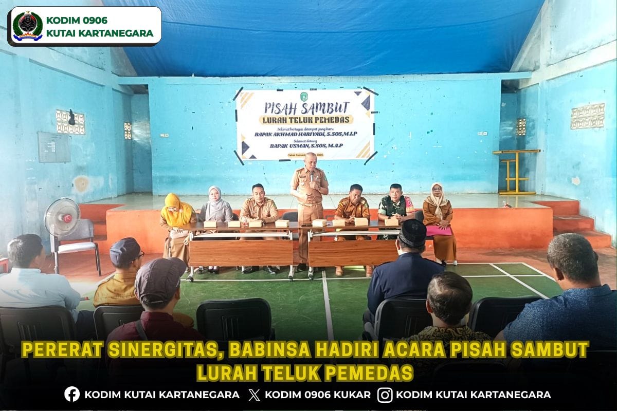 Pererat Sinergitas, Babinsa Hadiri Acara Pisah Sambut Lurah Teluk Pemedas Pererat Sinergitas, Babinsa Hadiri Acara Pisah Sambut Lurah Teluk Pemedas