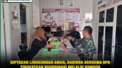 Ciptakan Lingkungan Aman, Babinsa Bersama BPD Tingkatkan Koordinasi Melalui Komsos