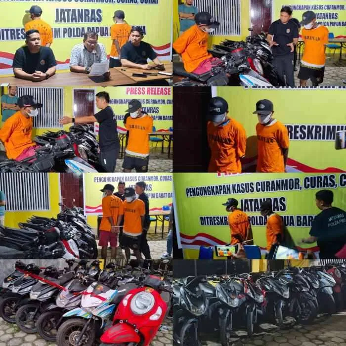 Dua Remaja Diduga Spesialis Curanmor di Sorong Diamankan, Polisi Ungkap 18 TKP
