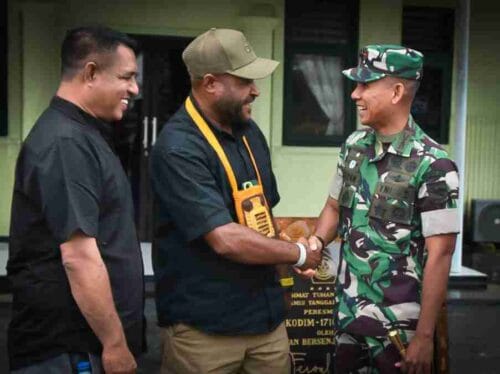 Dandim 1710/Mimika Terima Audiensi Ketua KPU Mimika, Pererat Silaturahmi dan Tingkatkan Sinergitas