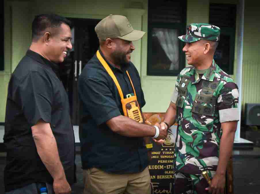 Dandim 1710/Mimika Terima Audiensi Ketua KPU Mimika, Pererat Silaturahmi dan Tingkatkan Sinergitas