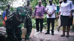 Perkuat Konektivitas Wilayah, Kodim 1710/Mimika Ground Breaking 6 Jembatan Garuda Perkuat Konektivitas Wilayah, Kodim 1710/Mimika Ground Breaking 6 Jembatan Garuda