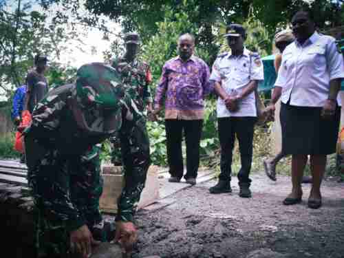 Perkuat Konektivitas Wilayah, Kodim 1710/Mimika Ground Breaking 6 Jembatan Garuda Perkuat Konektivitas Wilayah, Kodim 1710/Mimika Ground Breaking 6 Jembatan Garuda