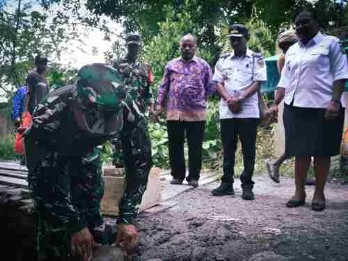 Perkuat Konektivitas Wilayah, Kodim 1710/Mimika Ground Breaking 6 Jembatan Garuda Perkuat Konektivitas Wilayah, Kodim 1710/Mimika Ground Breaking 6 Jembatan Garuda