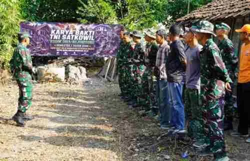 Peduli Warga diwilayah Binaan, Kodim Bojonegoro Gelar Karya Bakti TNI Satkowil Semester I Tahun 2026