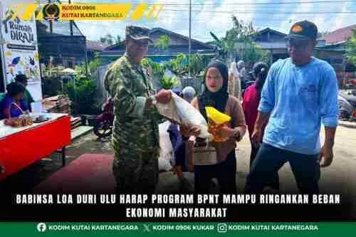 Babinsa Loa Duri Ulu Harap Program BPNT Mampu Ringankan Beban Ekonomi Masyarakat Babinsa Loa Duri Ulu Harap Program BPNT Mampu Ringankan Beban Ekonomi Masyarakat