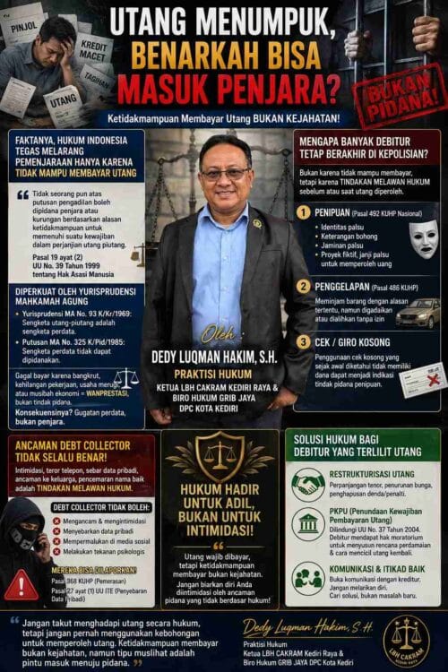 "Utang Tak Bisa Memasukkan Anda ke Penjara: Dedy Luqman Hakim Bongkar Mitos yang Selama Ini Menakut-Nakuti Debitur"