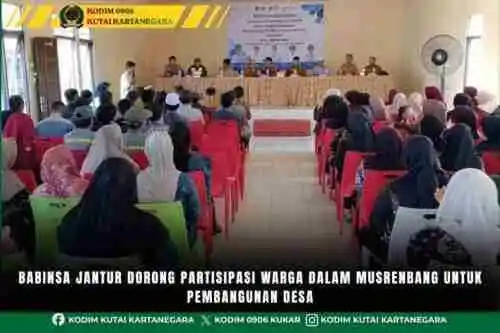 Babinsa Jantur Dorong Partisipasi Warga dalam Musrenbang untuk Pembangunan Desa