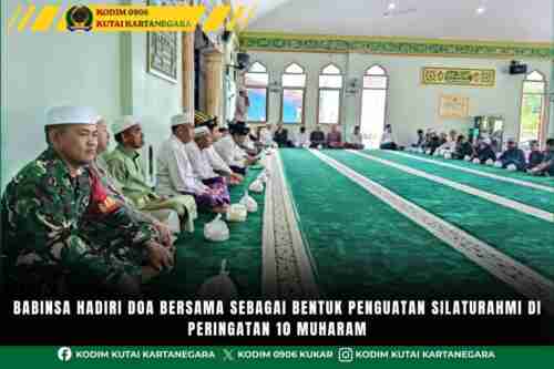Babinsa Hadiri Doa Bersama Sebagai Bentuk Penguatan Silaturahmi Di Peringatan 10 Muharam Babinsa Hadiri Doa Bersama Sebagai Bentuk Penguatan Silaturahmi Di Peringatan 10 Muharam