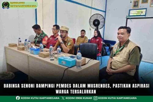 Babinsa Senoni Dampingi Pemdes Dalam Musrendes, Pastikan Aspirasi Warga Tersalurkan