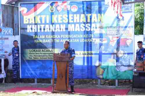 Lanud Sultan Hasanuddin Gelar Khitanan Massal Peringati Hari Bakti ke-79 TNI AU di Takalar Lanud Sultan Hasanuddin Gelar Khitanan Massal Peringati Hari Bakti ke-79 TNI AU di Takalar