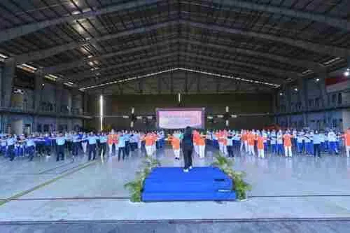 Olahraga Bersama Warnai Peringatan HUT Ke-38 Yasarini di Lanud Sultan Hasanuddin