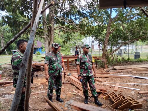 Tim Wasev TMMD Ke-129 Tinjau Langsung Kampung Sesor, Pastikan Program TMMD Kodim 1807/Sorong Selatan Berjalan Optimal