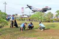 Jelang Hari Bakti Ke-79 TNI AU, Lanud Sjamsudin Noor Gelar Karya Bakti Lestarikan Warisan Sejarah Dirgantara