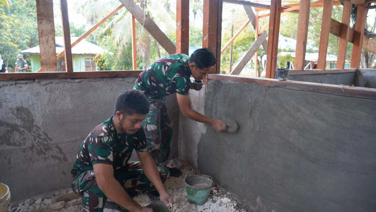 Satgas TMMD Ke-129 Kodim 1807/Sorong Selatan Percepat Pembangunan Rumah Kedua Type 36, Wujud Nyata Pengabdian TNI untuk Rakyat