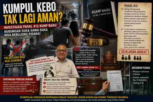 INVESTIGASI | Antara Moral, Privasi, dan Pidana: Membongkar Fakta yang Keliru Dipahami tentang Pasal 412 KUHP Baru