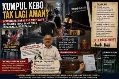 INVESTIGASI | Antara Moral, Privasi, dan Pidana: Membongkar Fakta yang Keliru Dipahami tentang Pasal 412 KUHP Baru