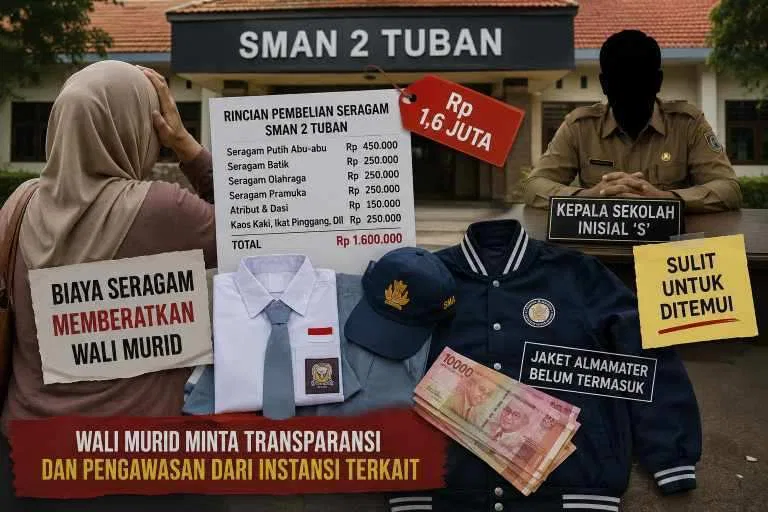 SMAN 2 Tuban Disorot, Keluhan Biaya Seragam dan Jaket Almamater Bermunculan SMAN 2 Tuban Disorot, Keluhan Biaya Seragam dan Jaket Almamater Bermunculan