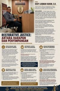 Restorative Justice Bukan Jalan Bebas: Praktisi Hukum Bongkar Kesalahpahaman yang Mengancam Keadilan