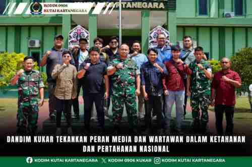 Dandim Kukar Tekankan Peran Media dan Wartawan dalam Ketahanan dan Pertahanan Nasional