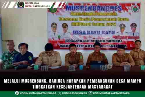 Melalui Musrenbang, Babinsa Harapkan Pembangunan Desa Mampu Tingkatkan Kesejahteraan Masyarakat Melalui Musrenbang, Babinsa Harapkan Pembangunan Desa Mampu Tingkatkan Kesejahteraan Masyarakat