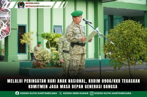 Melalui Peringatan Hari Anak Nasional, Kodim 0906/Kkr Tegaskan Komitmen Jaga Masa Depan Generasi Bangsa