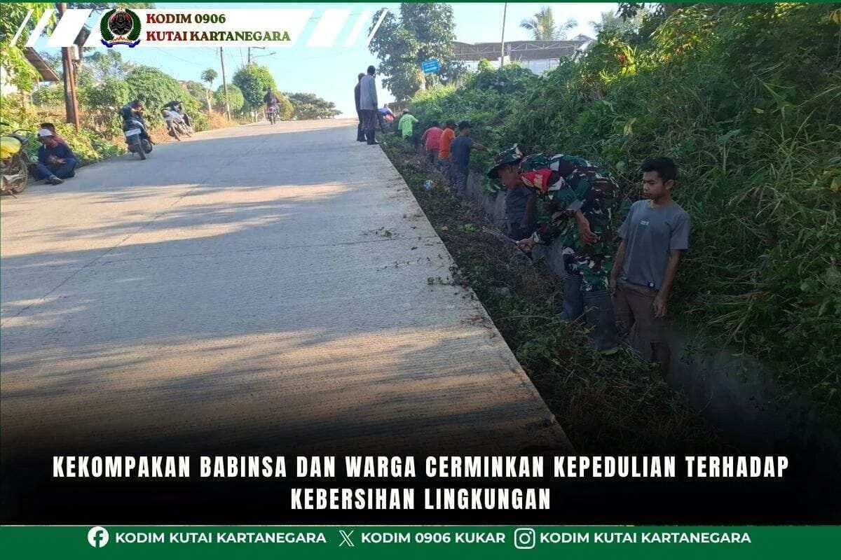 Kekompakan Babinsa dan Warga Cerminkan Kepedulian terhadap Kebersihan Lingkungan Kekompakan Babinsa dan Warga Cerminkan Kepedulian terhadap Kebersihan Lingkungan