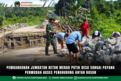 Pembangunan Jembatan Beton Merah Putih Desa Sungai Payang Permudah Akses Penghubung Antar Dusun Pembangunan Jembatan Beton Merah Putih Desa Sungai Payang Permudah Akses Penghubung Antar Dusun