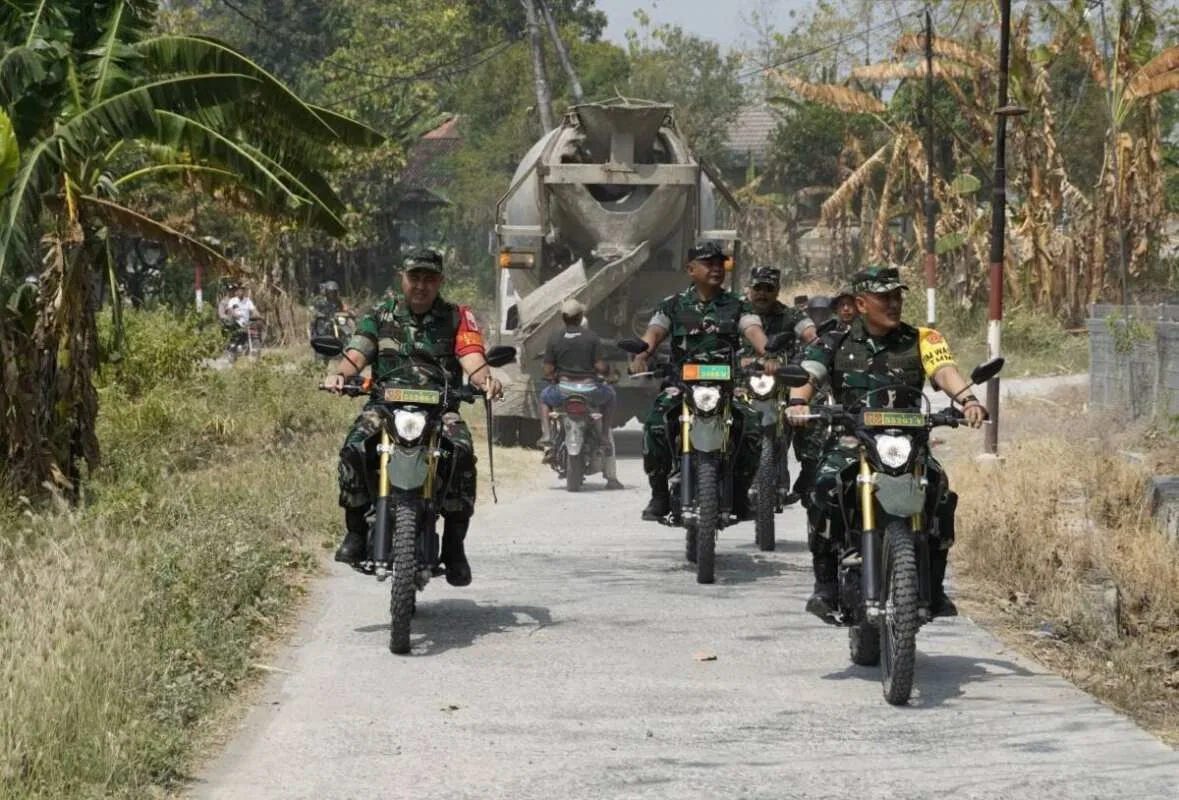 TMMD 129 Bojonegoro: Ketika Jenderal Bintang Satu Menunggang Trail Menembus Pelosok Kesongo Demi Senyum Warga