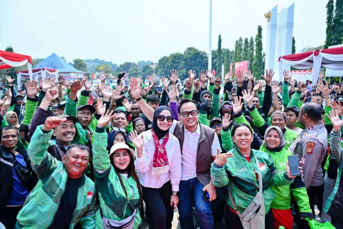 Rano Alfath dan 1.500 Sahabat Ojol Bersatu dalam Semangat Kemerdekaan di Tangerang