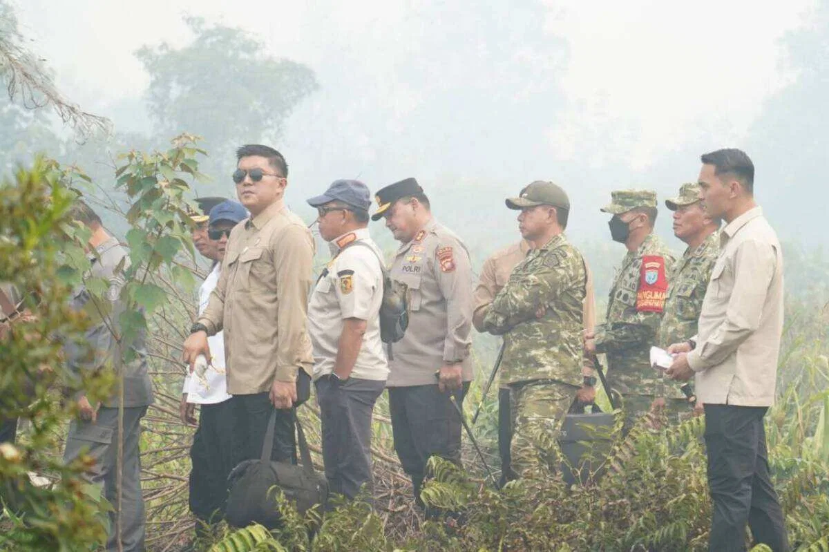 Panglima TNI Dampingi Presiden RI Tinjau Penanganan Karhutla di Kalimantan Barat