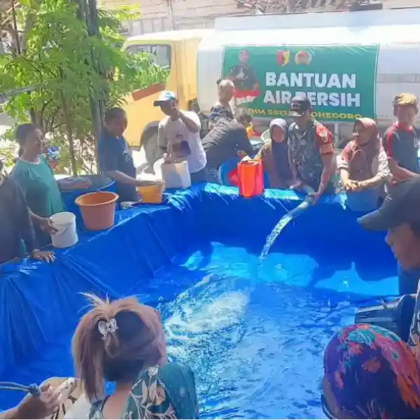 Sambut HUT TNI ke-81, Kodim Bojonegoro Pasok 13.000 Liter Air Bersih untuk Warga Dusun Kedungdowo Sumberharjo Sumberrejo
