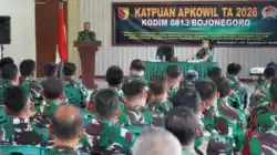 Kodim Bojonegoro Gembleng Apkowil: Pertajam Kemampuan Teritorial yang Unggul, Modern dan Humanis Kodim Bojonegoro Gembleng Apkowil: Pertajam Kemampuan Teritorial yang Unggul, Modern dan Humanis