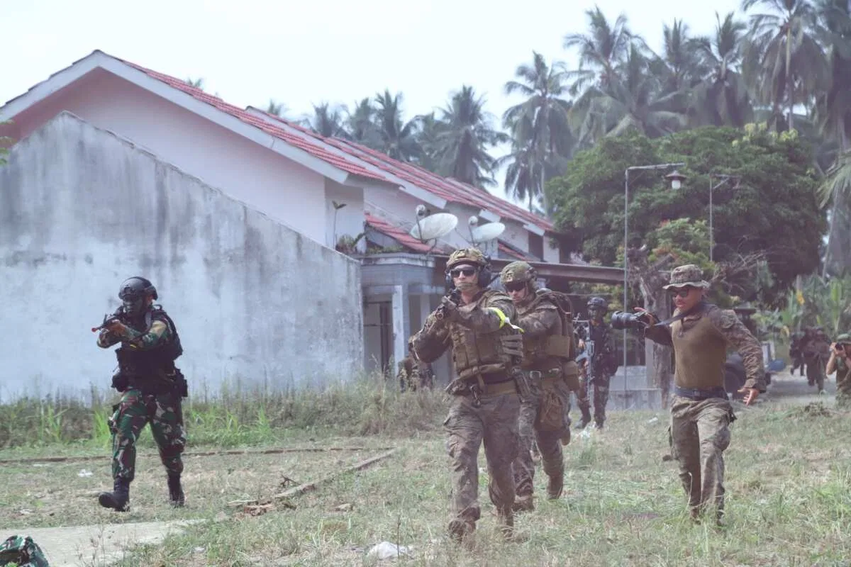 Marine Force Lampung Uji Kemampuan Tempur Jarak Dekat Serta Serangan Malam Di SGS 2026
