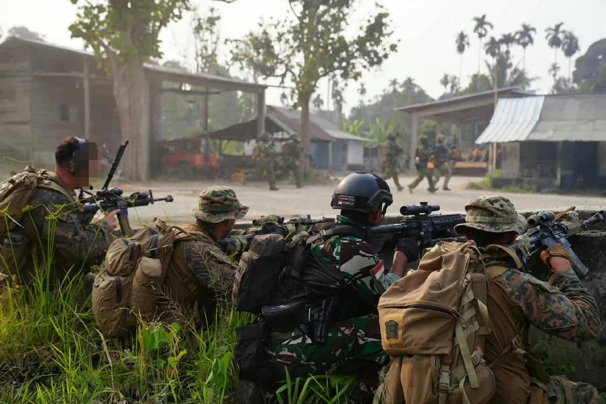 SOF TNI Dan Negara Sahabat Gelar Strike And Raid Operation