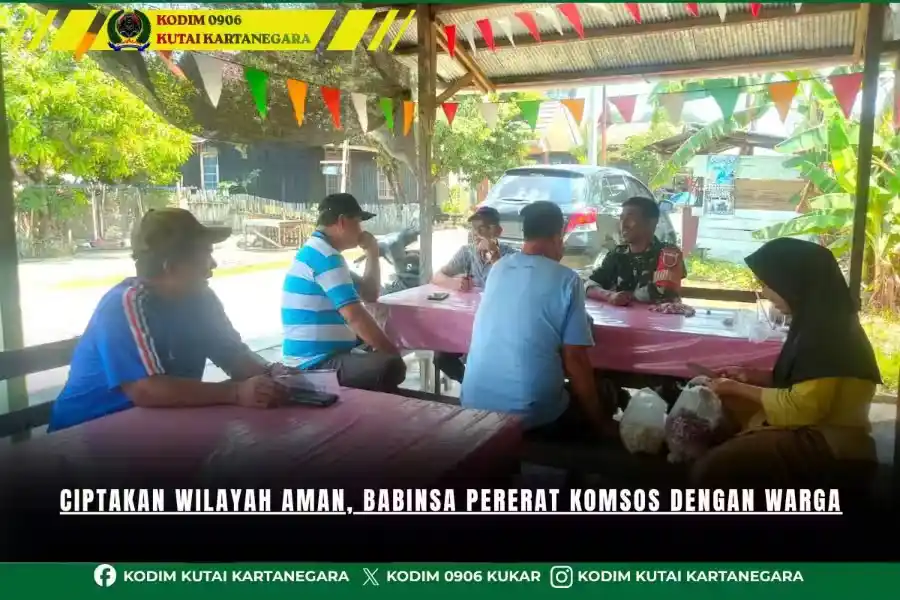 Ciptakan Wilayah Aman, Babinsa Pererat Komsos dengan Warga