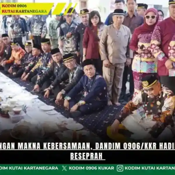 Penuh Dengan Makna Kebersamaan, Dandim 0906/Kkr Hadiri Tradisi Beseprah Penuh Dengan Makna Kebersamaan, Dandim 0906/Kkr Hadiri Tradisi Beseprah