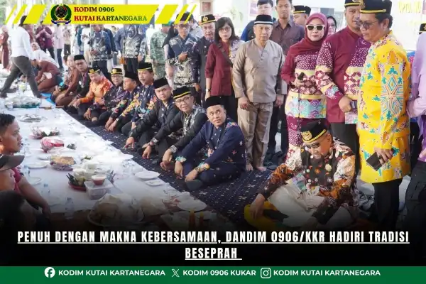 Penuh Dengan Makna Kebersamaan, Dandim 0906/Kkr Hadiri Tradisi Beseprah
