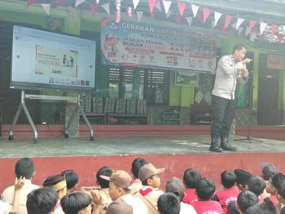 Cegah Bullying dan Kenakalan Remaja, Aiptu Budiansyah Berikan Penyuluhan kepada Siswa SD Negeri 01 Talaga