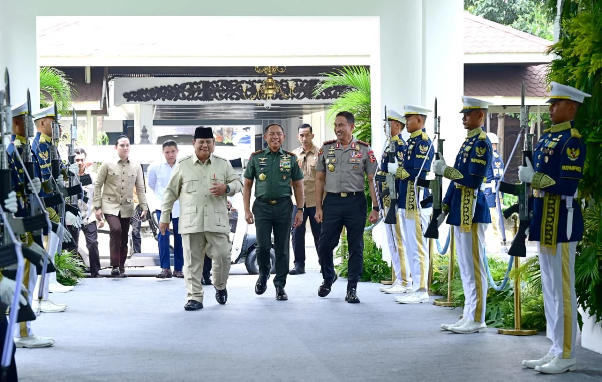 Panglima TNI Hadiri Taklimat Presiden, 800 Pati TNI-Polri Satukan Visi