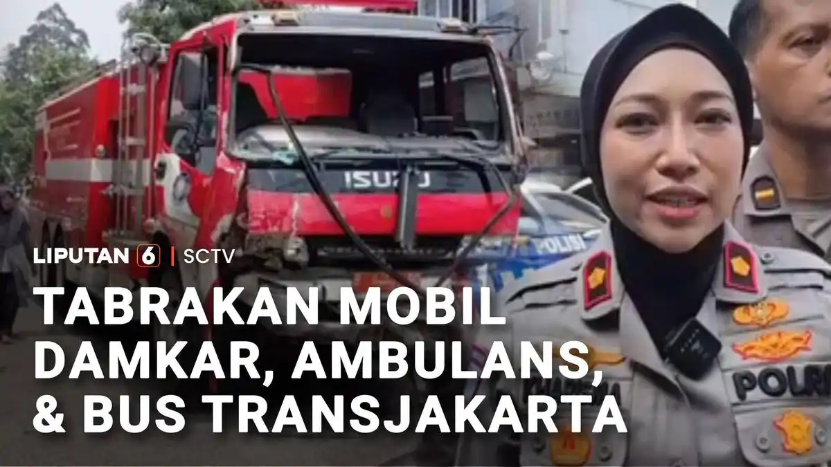 Kecelakaan Beruntun di Cakung Libatkan Mobil Damkar dan Lima Kendaraan