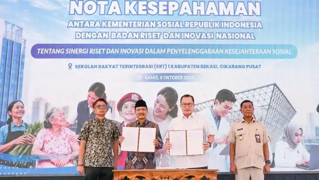 Kemensos dan BRIN Perkuat Sekolah Rakyat lewat Riset serta Inovasi