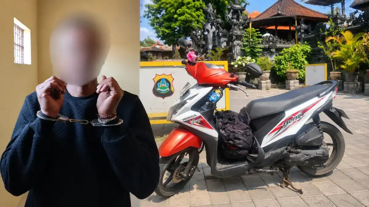 Dua Terduga Pencurian Motor dari Kalipuro Diamankan di Bali