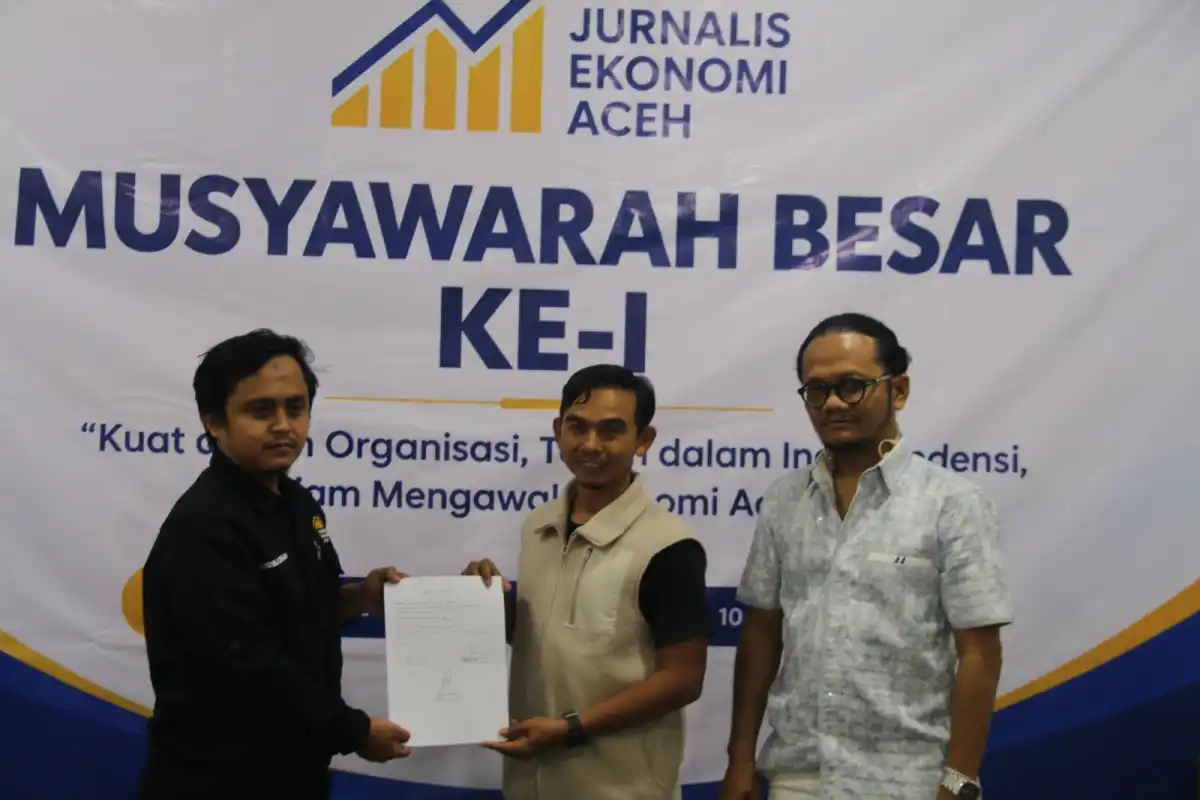 JEA Tetapkan Zulkarnaini Masry Memimpin Organisasi Jurnalis Ekonomi Aceh