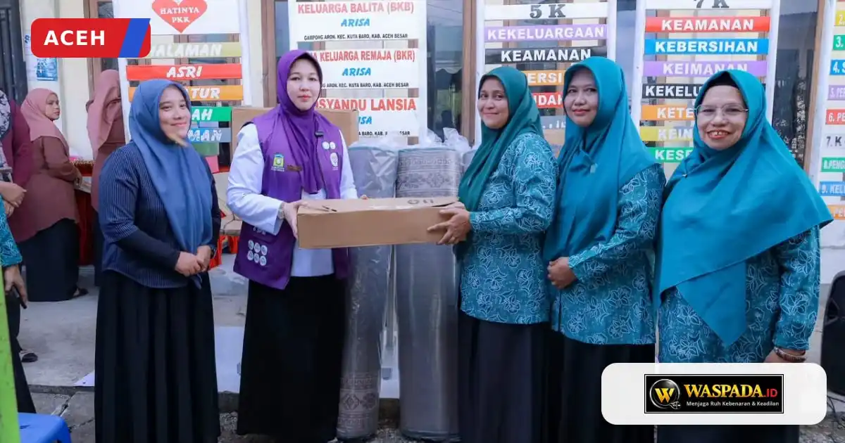 Kunjungan Ketua TP PKK Aceh Besar ke Gampong Aron Soroti Bantuan dan Posyandu