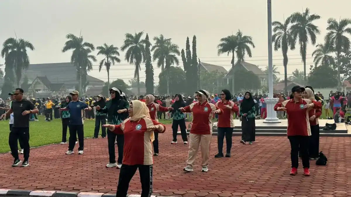 Ajakan Erlina untuk Membiasakan Olahraga dan GERMAS di Mempawah
