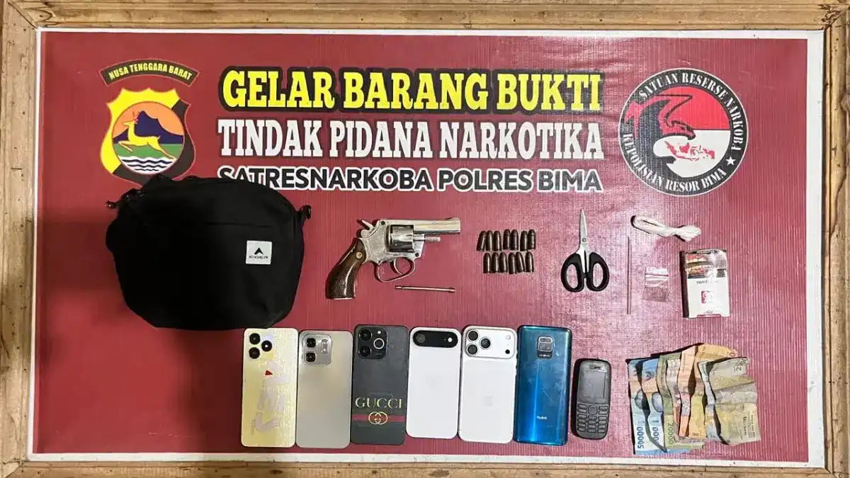 Penggerebekan di Bima Berujung Penangkapan Tujuh Orang dan Penyitaan Senjata Api