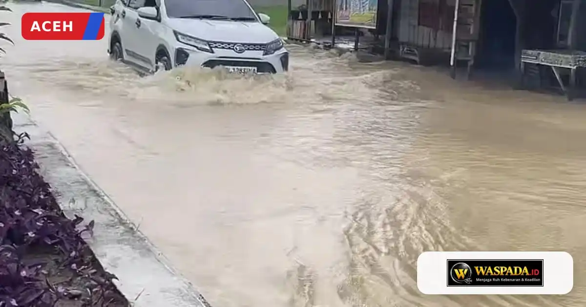 Banjir Rendam Jalan Nasional Kutacane–Medan dan Permukiman di Bambel