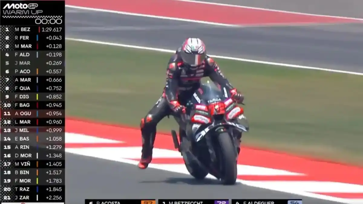 Bezzecchi Menutup Warm Up MotoGP Mandalika 2026 dengan Catatan Tercepat