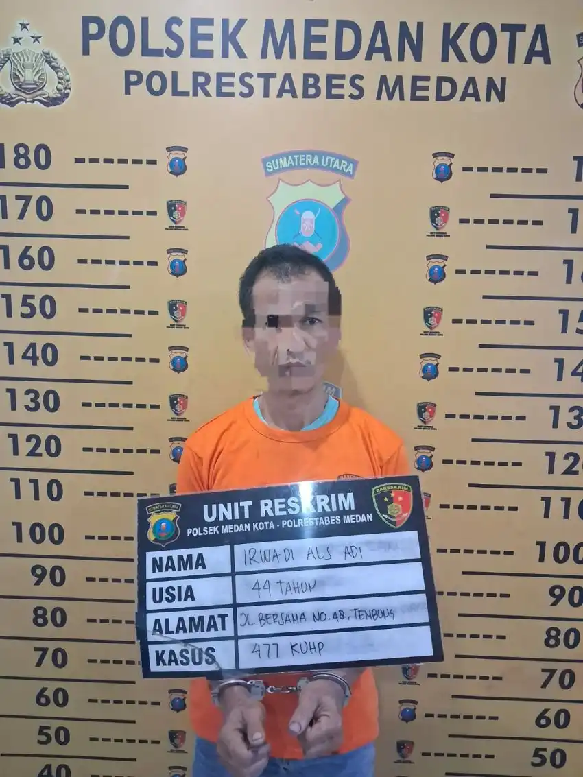 Pria Ditangkap dalam Kasus Pembobolan Rumah Kosong di Madong Lubis